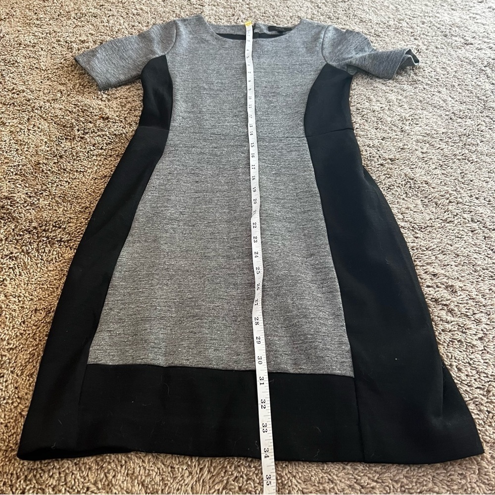J.Crew Colorblock Paneled Stretch black and grey Dress | Size XS 0 - Picture 8 of 10